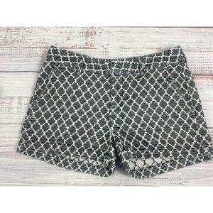 Women's Khakis‎ by Gap City 3 Inch Black & White Chino Short sz 2